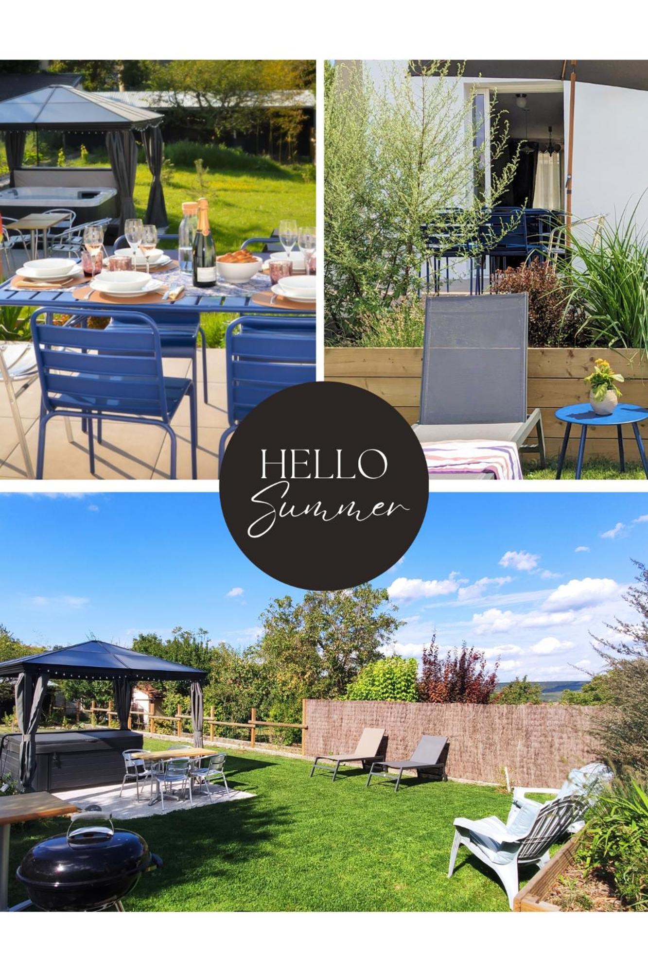 Le Cemarose: Spa, Jardin, Terrasse Et Jolie Vue Au Coeur D'Epernay Bagian luar foto