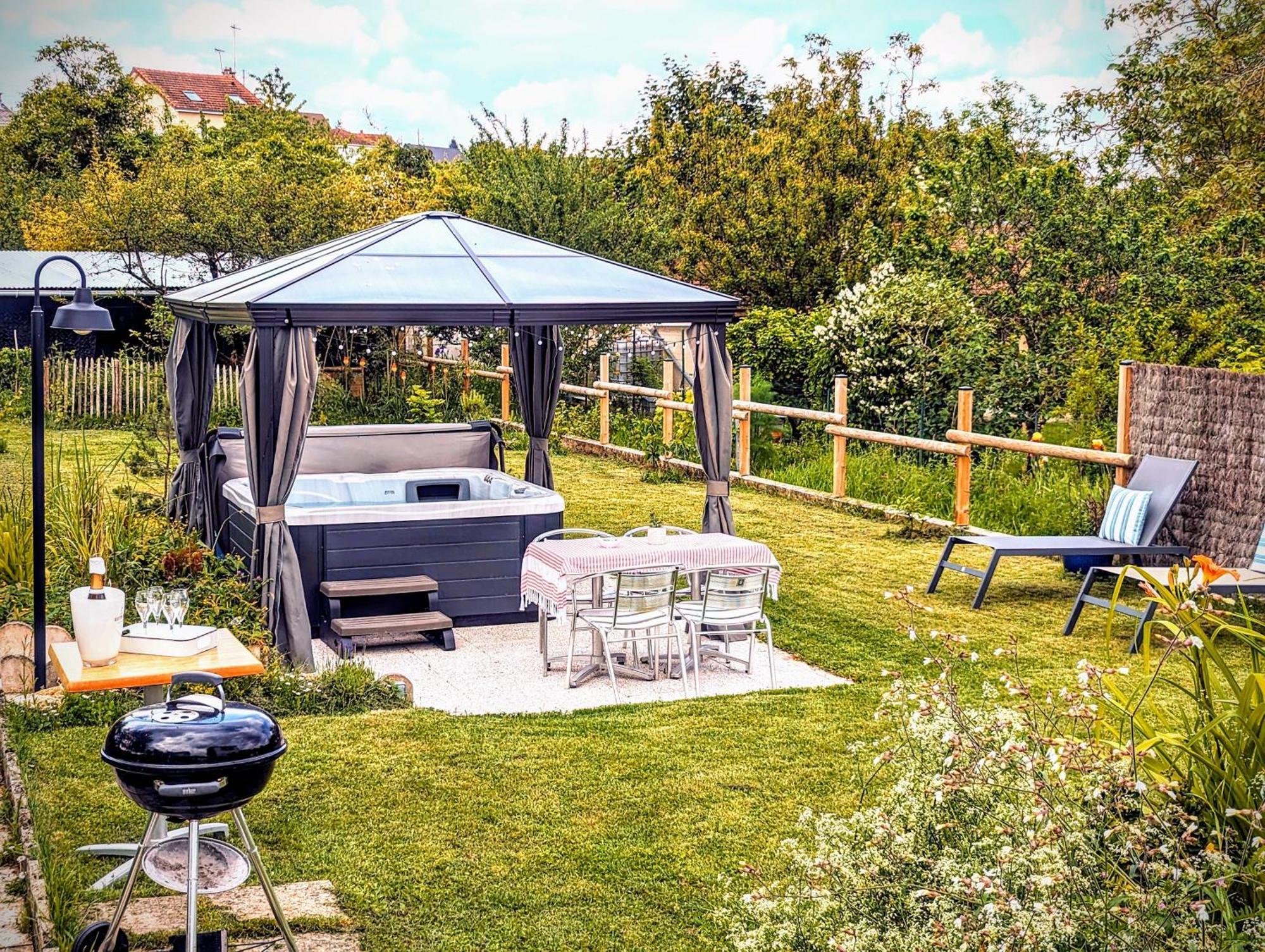 Le Cemarose: Spa, Jardin, Terrasse Et Jolie Vue Au Coeur D'Epernay Bagian luar foto